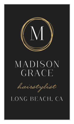 Cut out the competition with our Modern Salon Business Cards.