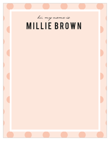 Add on the perfect handwritten note to your clientele with our Mod Dot Business Stationeries.