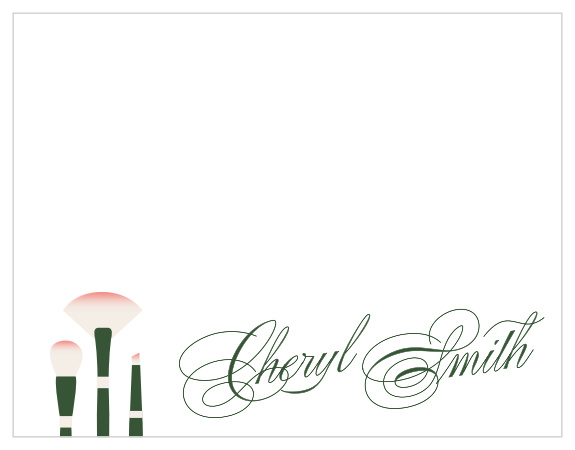 Turn every piece of business correspondence into something truly unforgettable with the beautiful styling of our Cosmetic Brushes Business Stationery. 