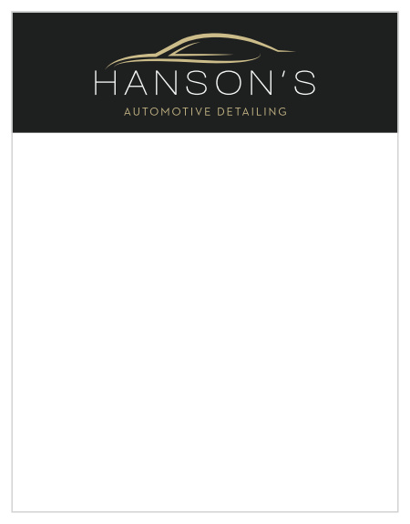 The clean graphics and elegant type give this Car Detailing Business Stationery a professional and sophisticated look.