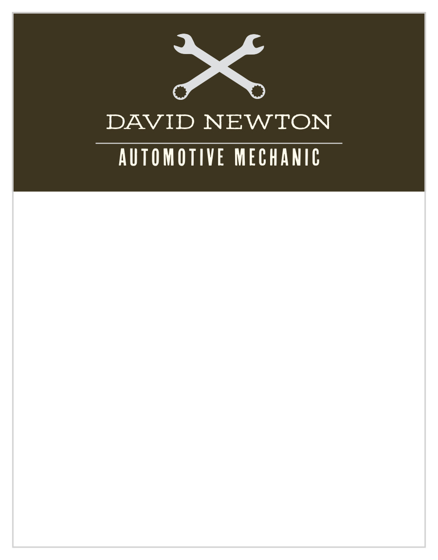 Automotive Shop Business Stationery