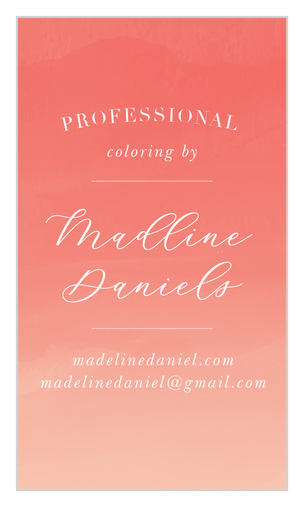 Hair Colorist Business Cards