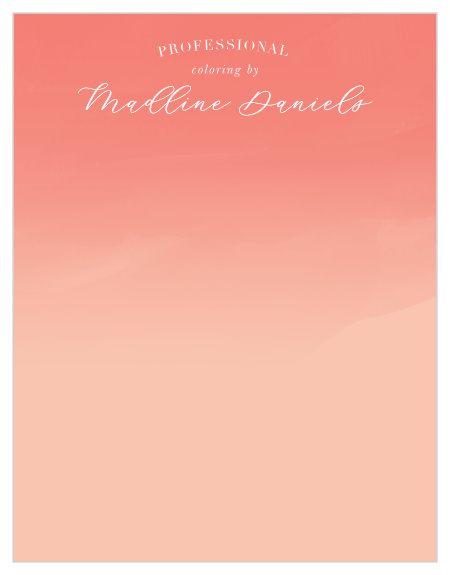 The lush blend of paints descending down the card gives the Hair Colorist Business Stationery a fresh, organic look. 