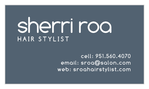 Remind your clients of their appointments with our Rounded Edge Business Cards.