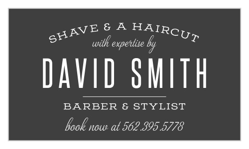 These Retro Barber Business Cards help promote you as a hair stylist in a simple and stylish way.
