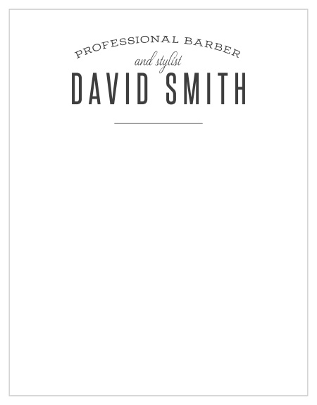 Grab a set of our Retro Barber Business Stationery for those times you need to jot down notes or send a letter at work!