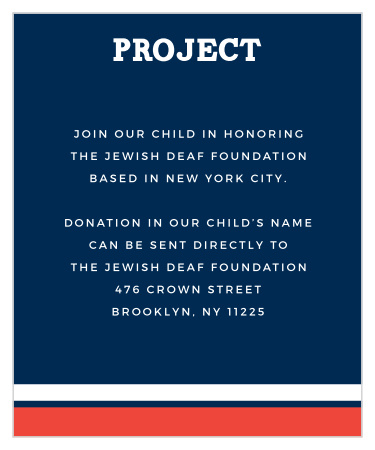These Sports Jersey Bar Mitzvah Project Cards help you to highlight what project you and your child have been working on!