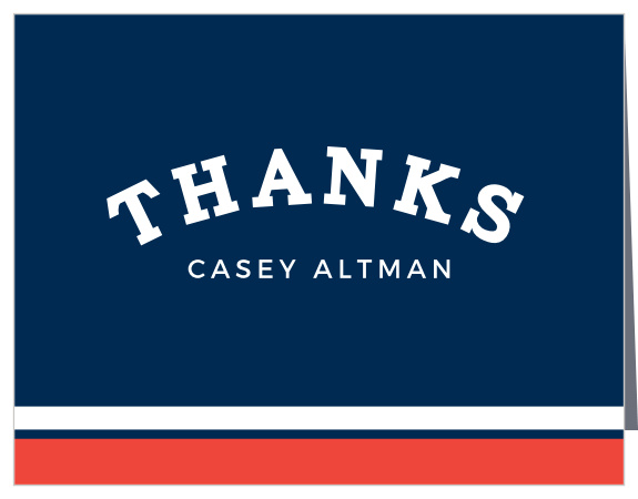 Thank your guests for helping the bar mitzvah be amazing with our Sports Jersey Bar Mitzvah Thank You Cards!