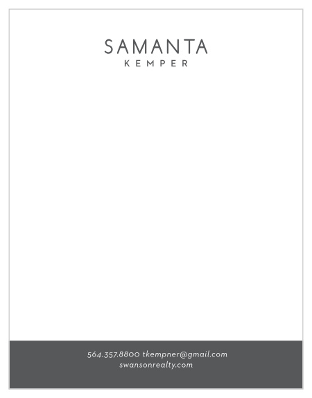 Utilize our Contemporary Real Estate Business Stationeries to write your handwritten notes to your clients.