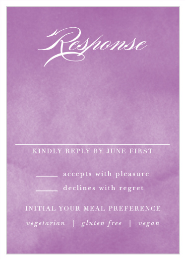 Get a headcount for this important day with our B'not Watercolor Bat Mitzvah Response Cards!