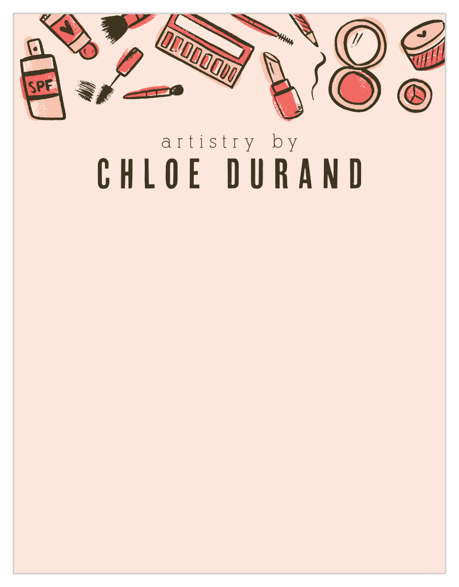 Doodled Cosmetics Business Stationery