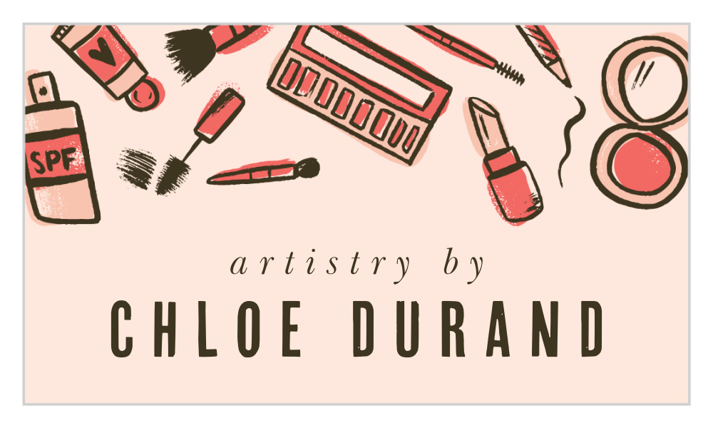 Doodled Cosmetics Business Cards