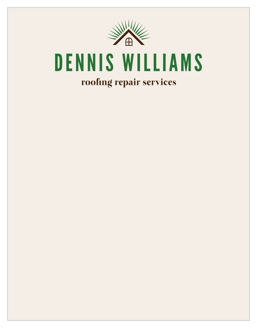 Roof Repair Business Stationery