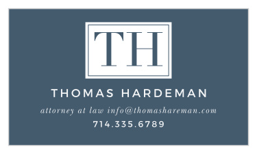 Represent yourself and your business with the professional look of our Monogram Attorney Business Cards.