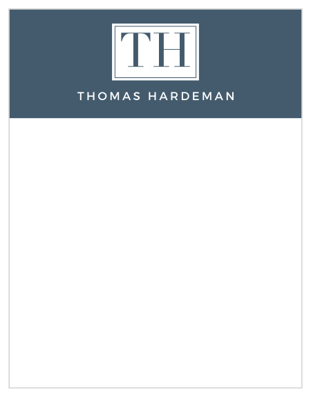 Add to your handwritten notes to clients with our professional Monogram Attorney Business Stationeries.