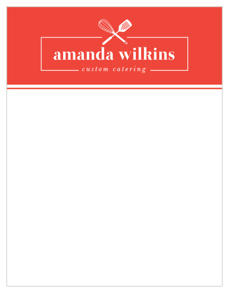 Our Catering Spatulas Business Stationery is a great way to help get your catering business off the ground!