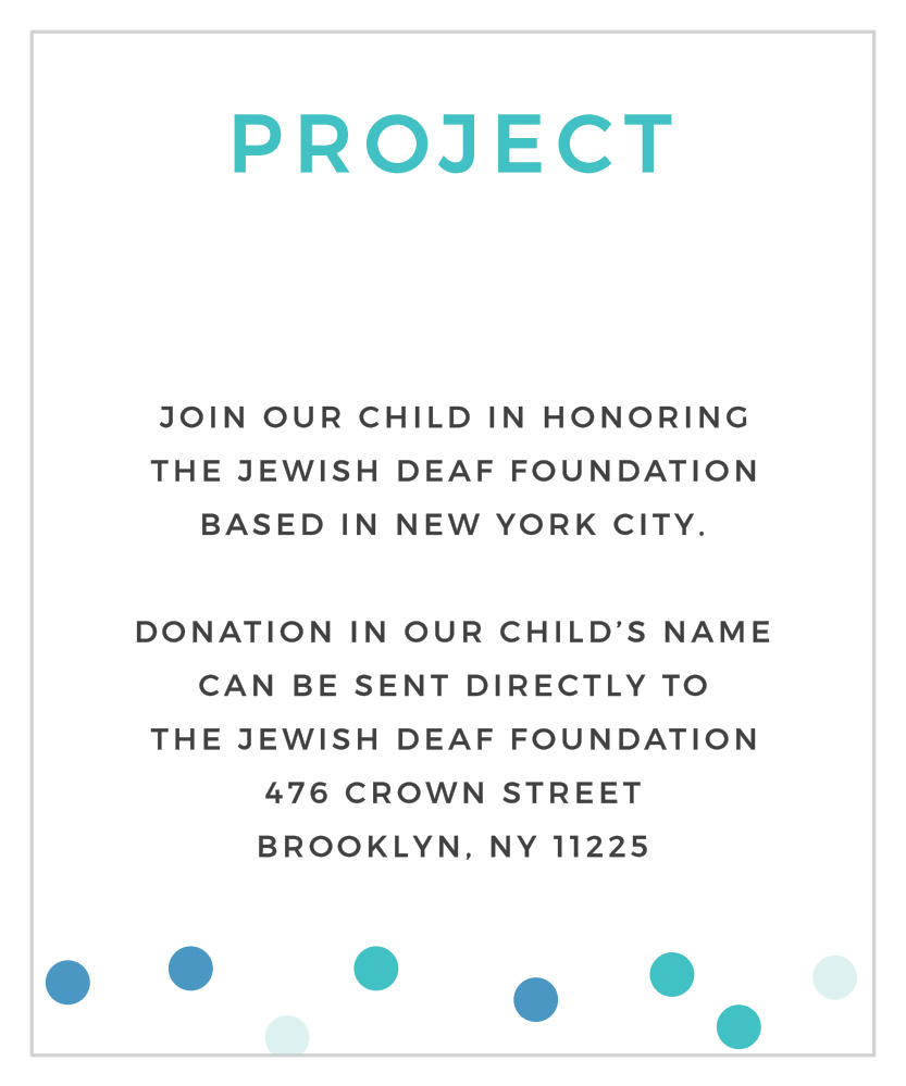Fiesta Banner Bar Mitzvah Project Cards