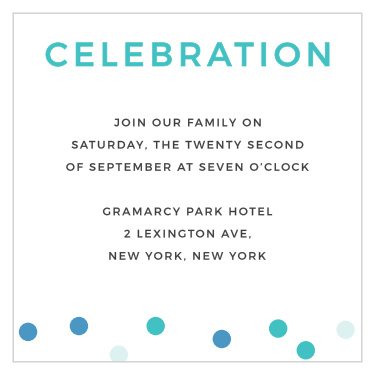 Make sure all your guests have the when and where with our Fiesta Banner Reception Cards!