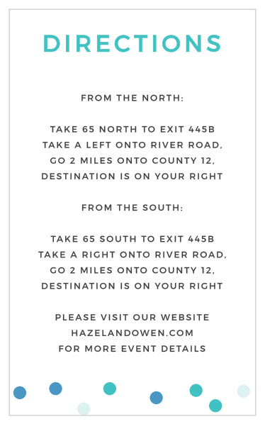 Guide your guests to your venue with ease using our Fiesta Banner Bar Mitzvah Direction Cards!