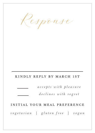 Get a headcount of who will be joining you for the big celebration with our B'not Blessing Bat Mitzvah Response Cards.