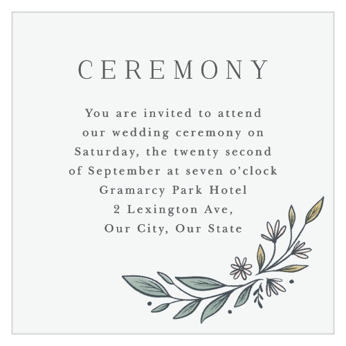 Bring family and friends together to witness your union with our Classic Gerber Daisy Ceremony Cards.