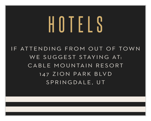 With our Movie Ticket Bar Mitzvah Lodging Cards, your guests will have no trouble finding the perfect place to stay!
