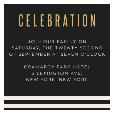 Give your guests the when and where using our Movie Ticket Bar Mitzvah Reception Cards!