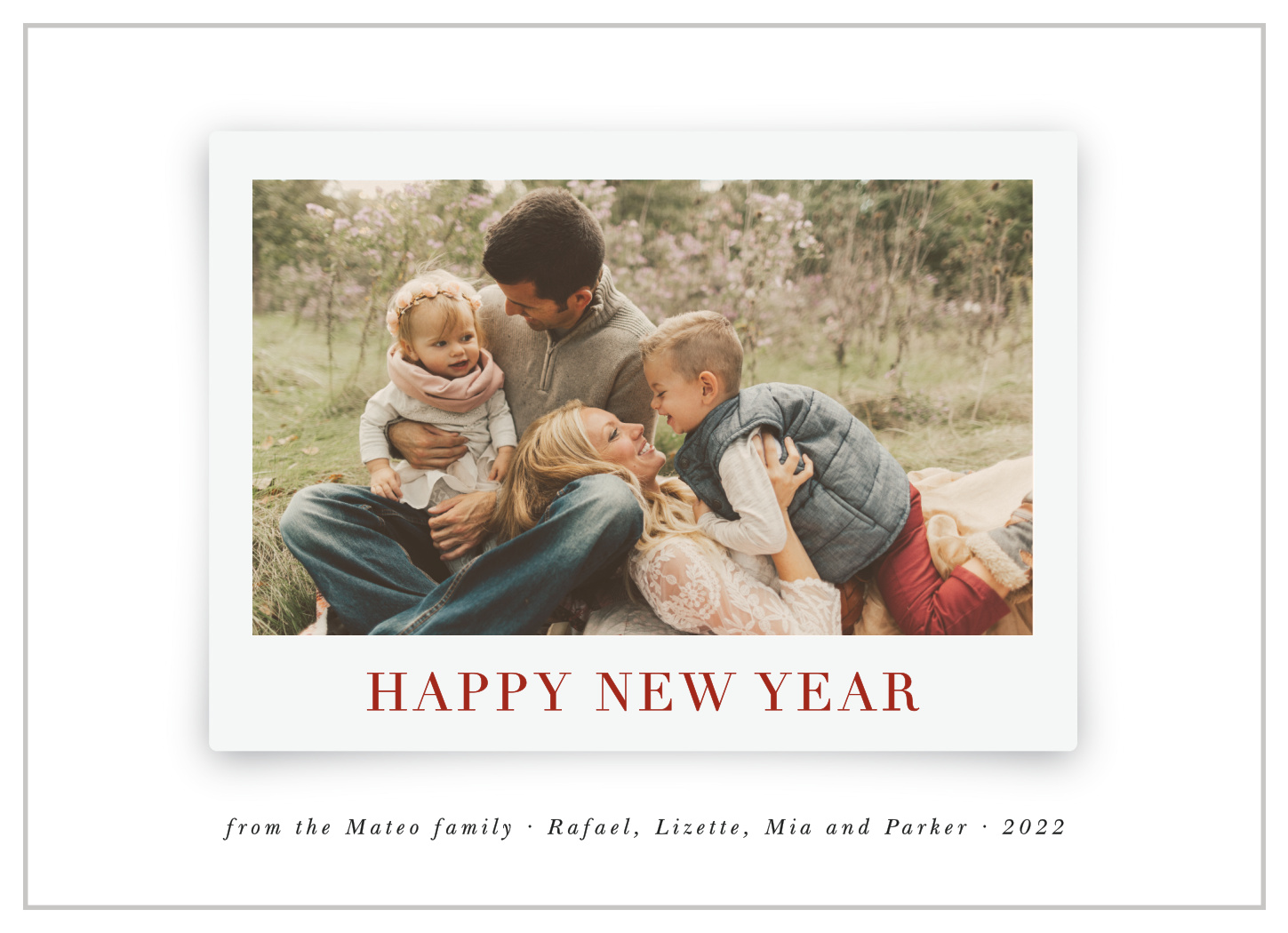 Polaroid Wide New Years Cards
