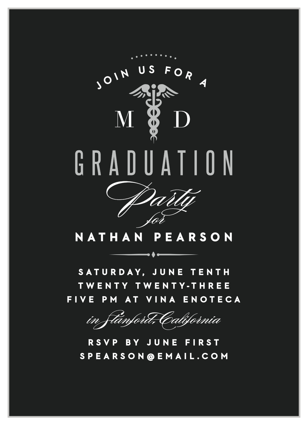 Medical School Graduation Invitations