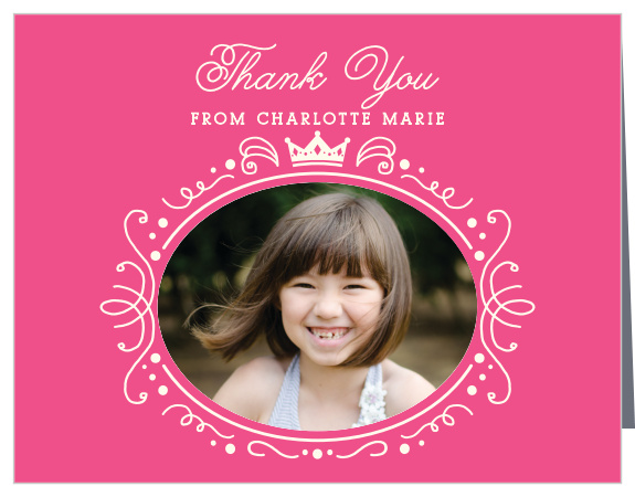 Express your glowing message of appreciation with our Princess Promotion Graduation Thank You Card.