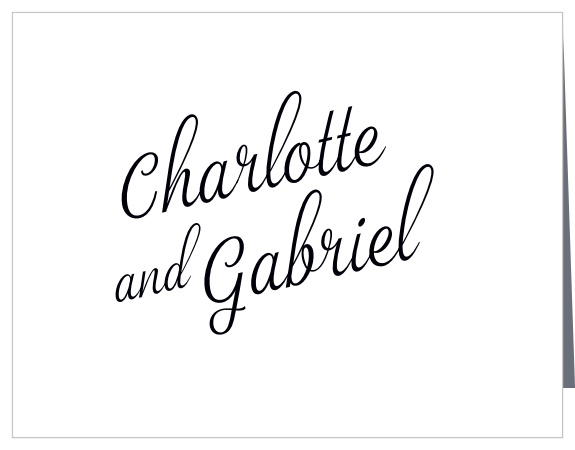 Express your deepest gratitude with the rolling calligraphy of our Stylish Script Vow Renewal Thank You Cards.