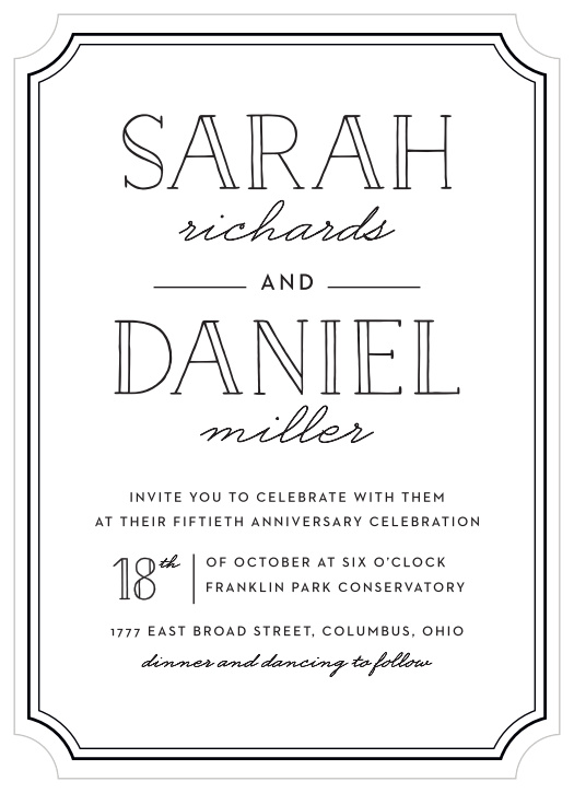 Vow Renewal Invitations | Renew Your Love with Basic Invite