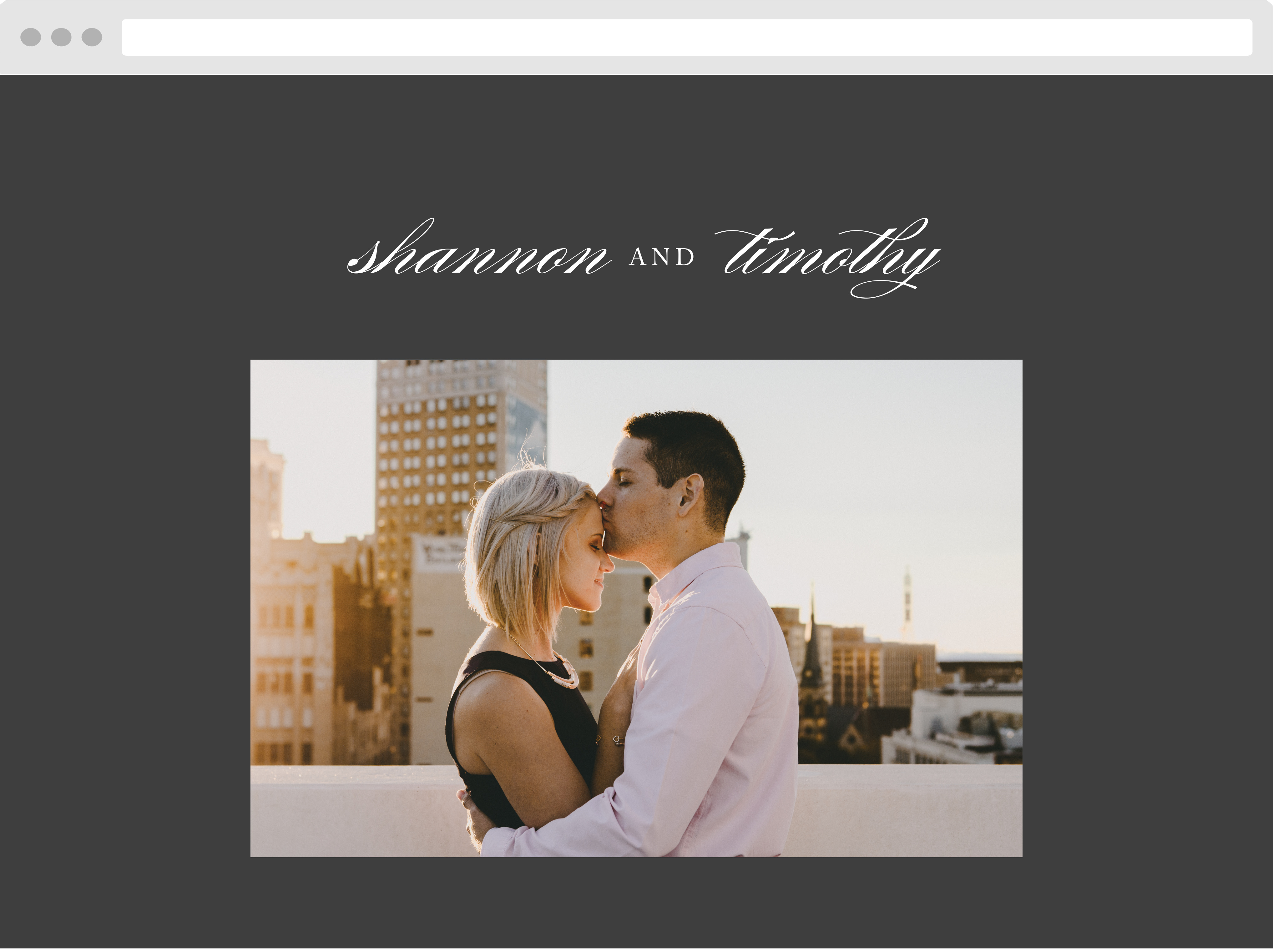 Simply Scripted Wedding Website