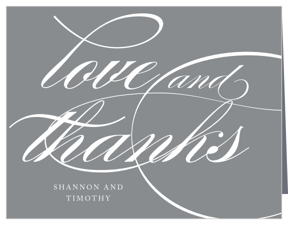 Our Simply Scripted Wedding Thank You Cards are a beautiful, swirling addition to your own wedding preparations.