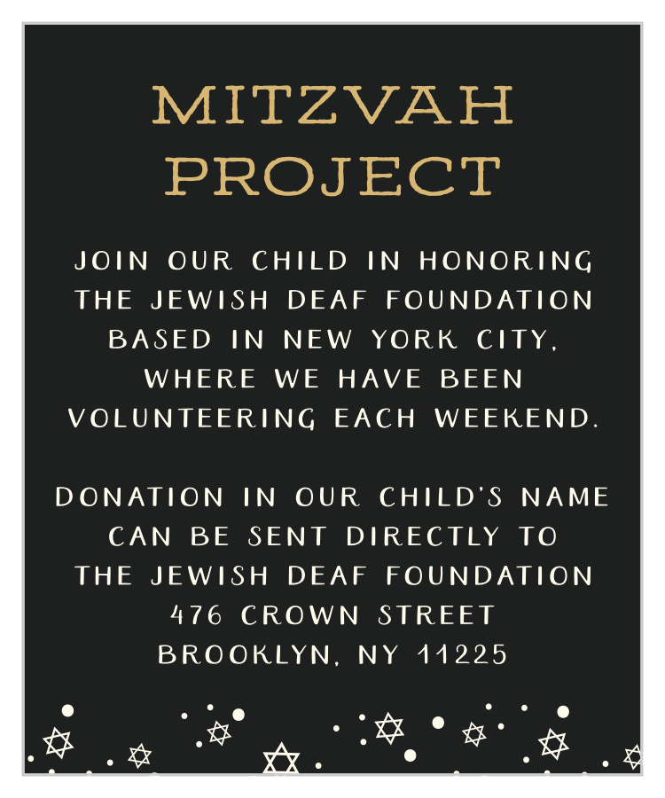 Scripty Big Day Bar Mitzvah Project Cards
