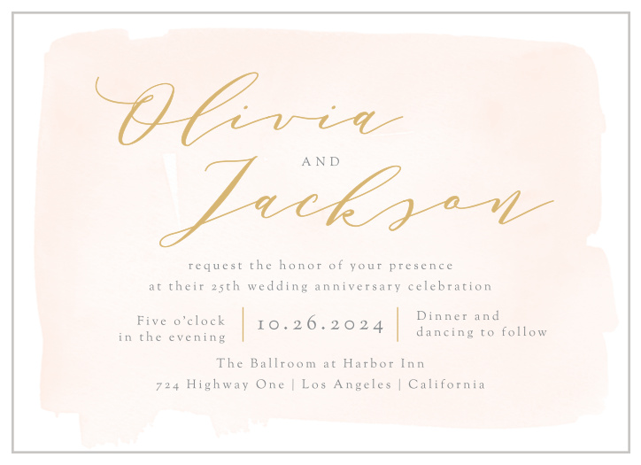 Our irresistibly chic Romantic Watercolor Vow Renewal Invitations are the perfect way to gather your friends and family together for one of the biggest days of your life.