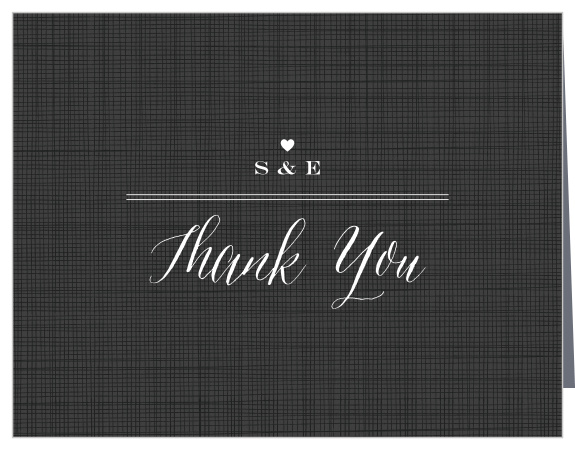 The design of our Classic Chic Vow Renewal Thank You Cards serves as an eye-catching introduction to your own words, stunning in their simplicity.