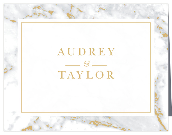 Thank your guests for a special night with our unique and unforgettable Majestic Marble Vow Renewal Thank You Cards!