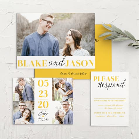 Bold Day Wedding Invitations