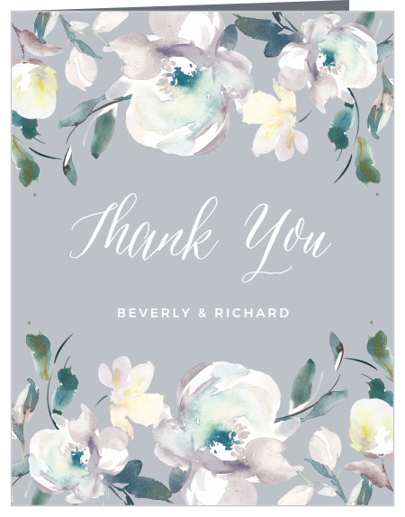 Winter Thank You Cards - Match Your Color & Style Free!