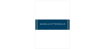 Maintain organization of all of your cards for your loved ones with our Perfect Frame Wedding Belly Bands.