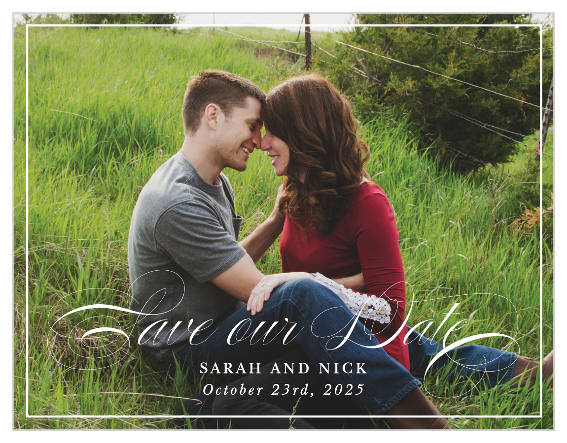 Scripted Love Save the Date Cards