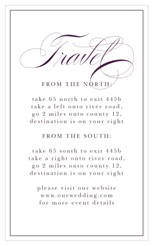 Ensure your guests arrive at your event on time and with ease with the Scripted Love Direction Cards!