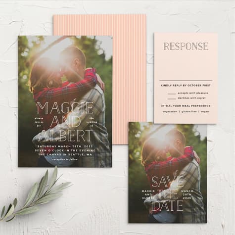 Photographic Love Wedding Invitations