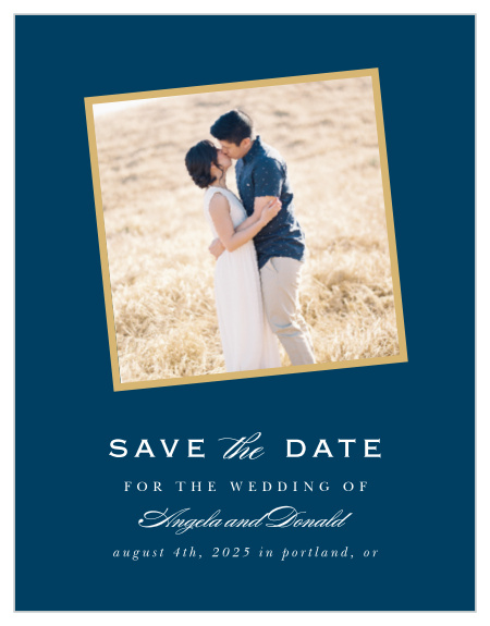 Ensure your friends and family will mark their calendars for your wedding with our Perfect Frame Save-The-Date Cards.