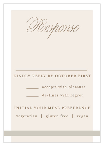 Get a head count on for your big day with our Modern Memories Response Cards.