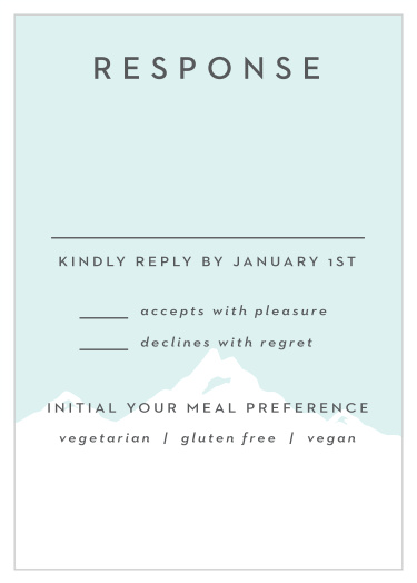 Be sure that you've got an accurate headcount for the upcoming events with our Winter Skiing Bar Mitzvah Response Cards!  