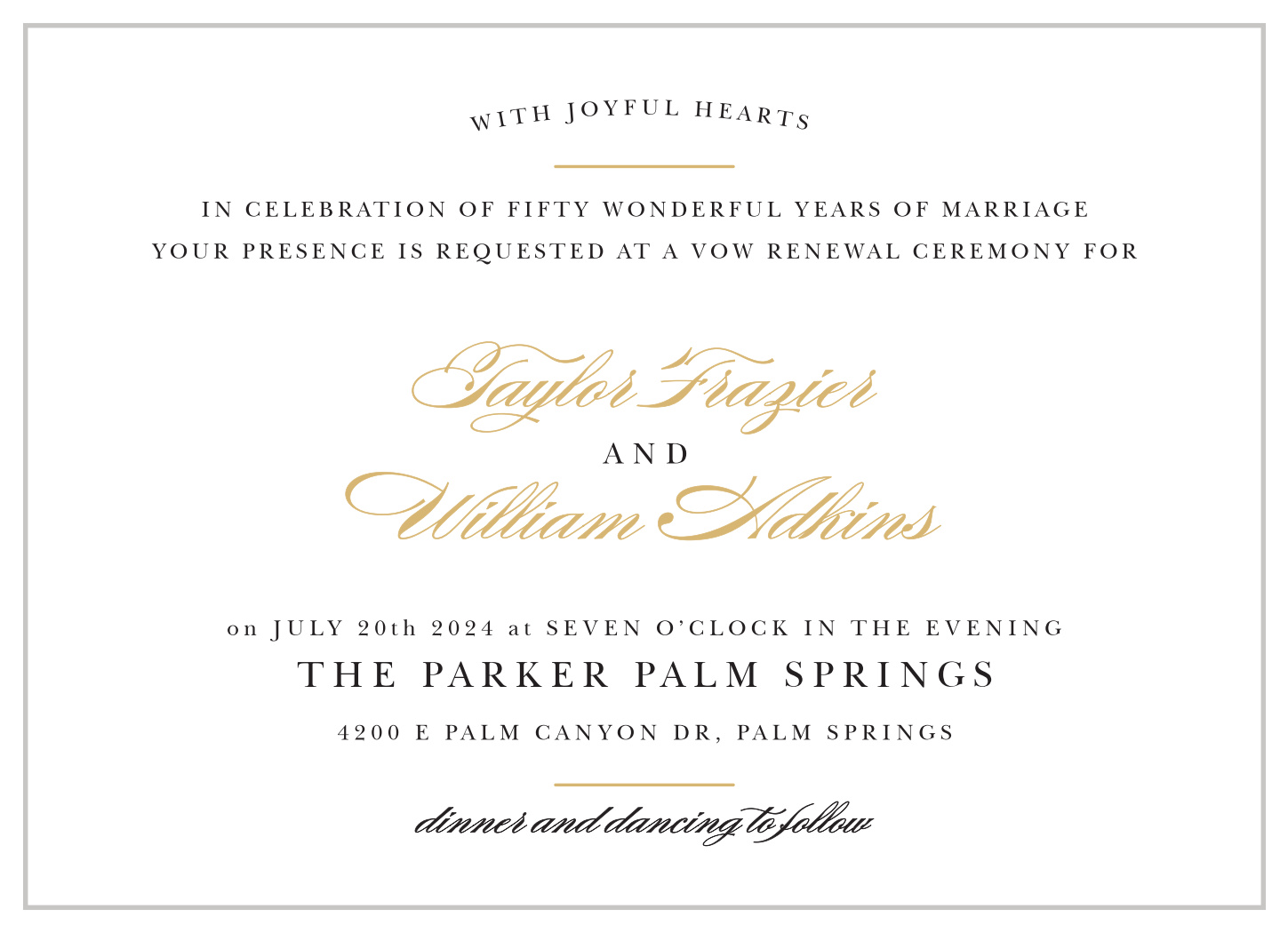 Refined Vintage Landscape Vow Renewal Invitations By Basic Invite