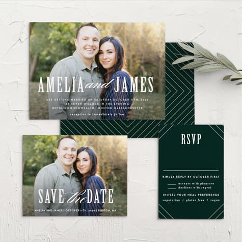 Elegant Union Wedding Invitations