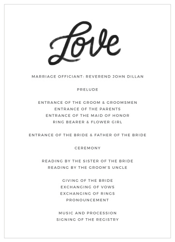 Our Charming Chalkboard Wedding Menus lay out the details of your big wedding day and reception in a simple, modern way.